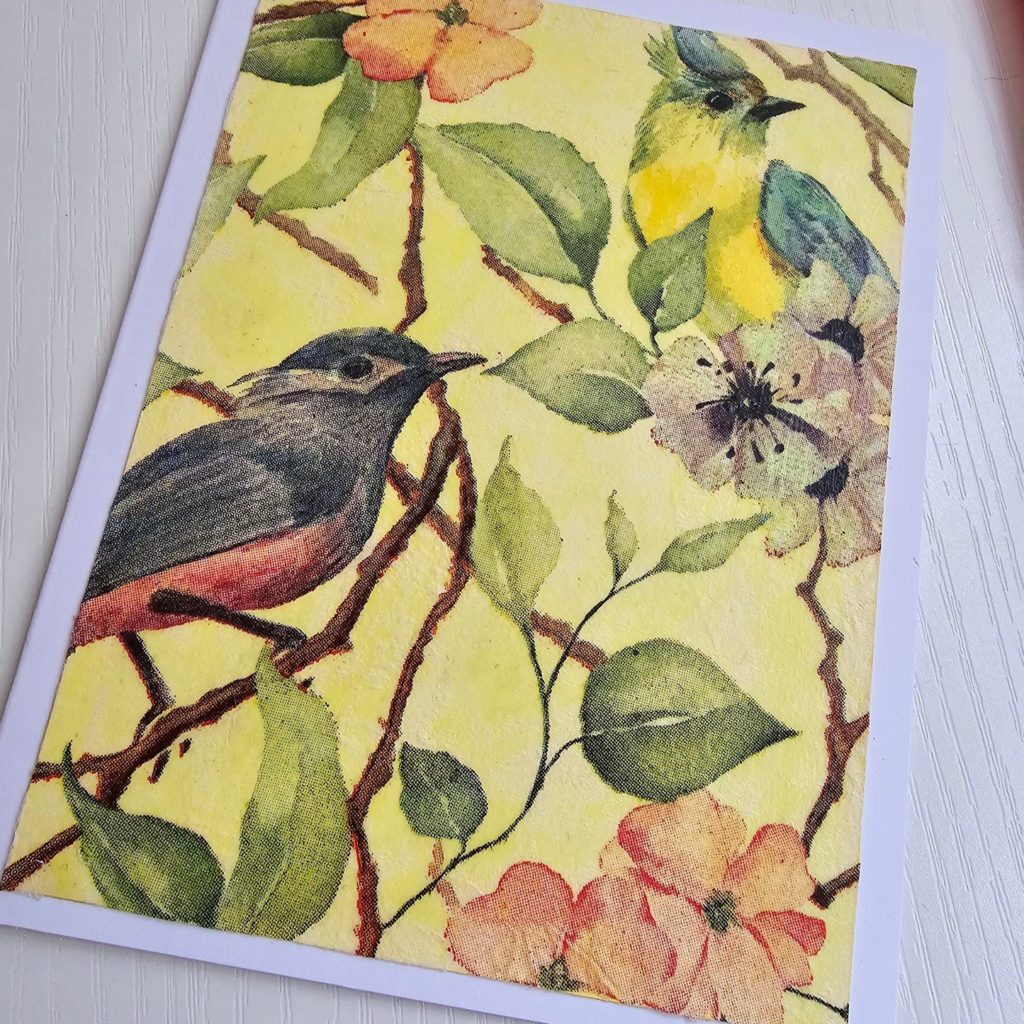 Notecard - Birds & Flowers