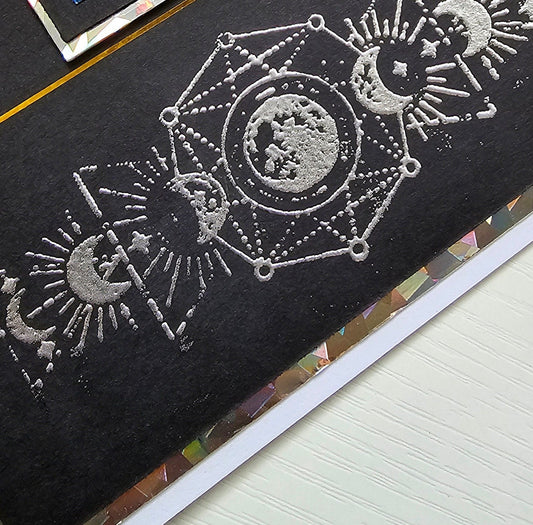 Intriguing black zodiac/star sign tarot card card