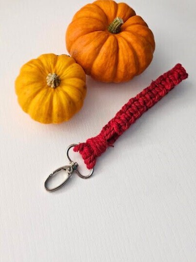 Macrame Wristlet UK | Handmade Boho Key Fob | Stylish Bag Accessory