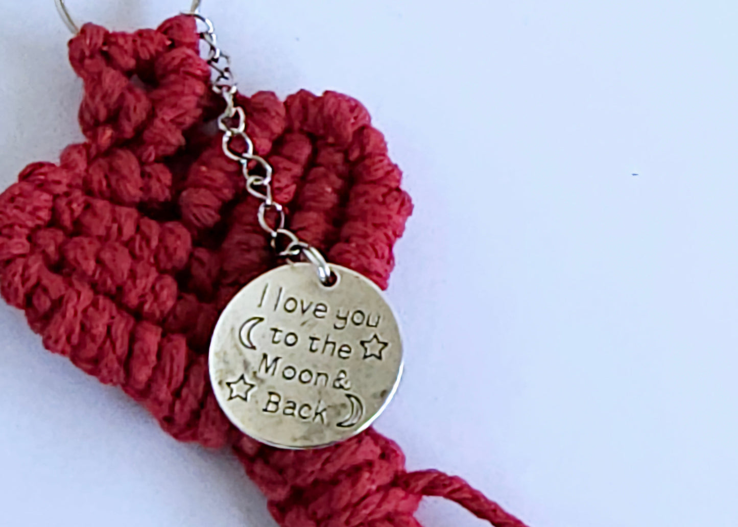Macramé Heart Key Ring – Handmade Boho Keychain – Meaningful Gift for Loved Ones