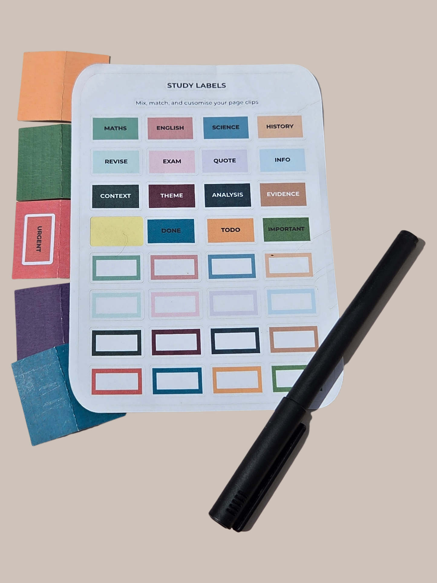 Aesthetic Arrow Page Markers — Minimalist Pastel Collection