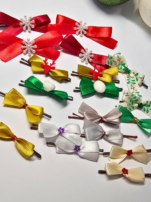 Christmas hair bows