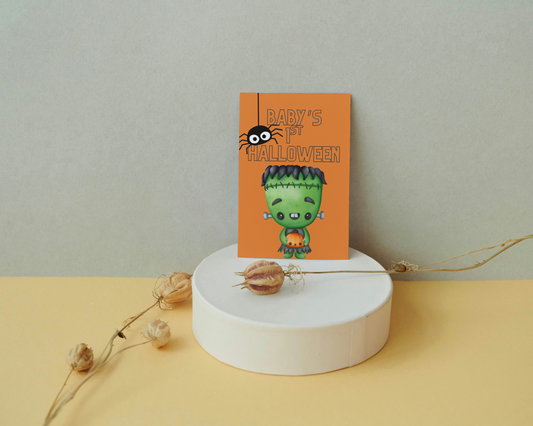 Baby’s First Halloween Keepsake Cards – Customizable with Child’s Name