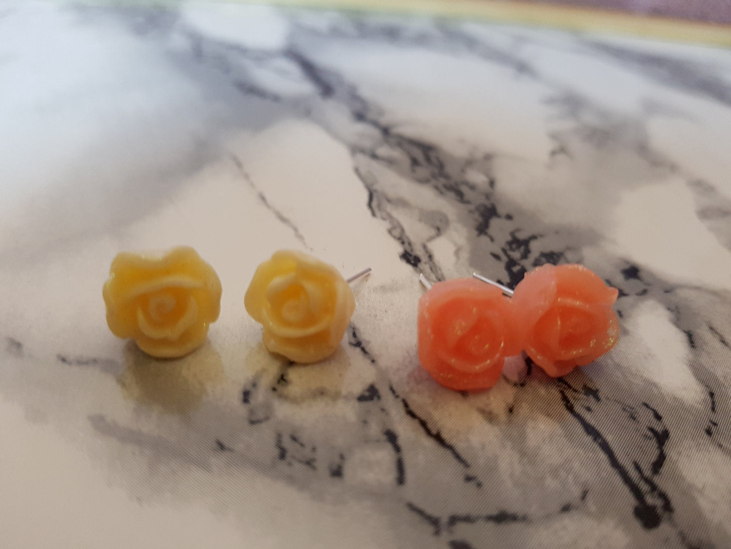 Gorgeous Rose stud earrings,weddings, gifts