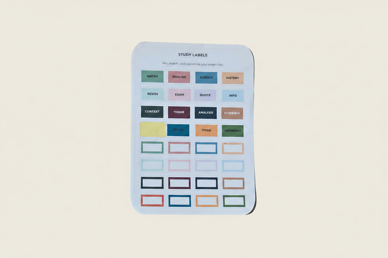 Study Labels Academic Sage